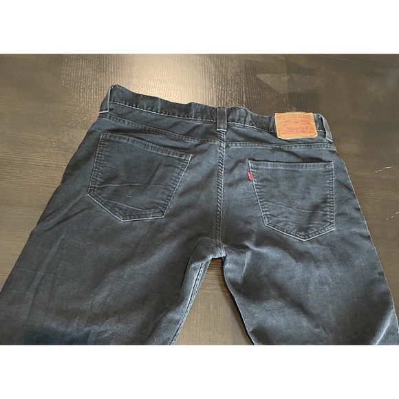 Levi's Corduroy Pants Men's 36x32 Black Low Loose 549 The Original‎ Jeans Casual - Picture 6 of 16